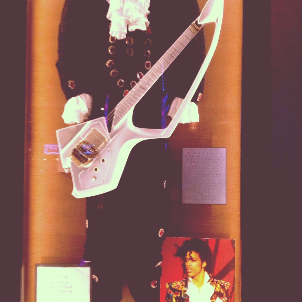 Pre-gaming with Prince memorabilia at Hard Rock 